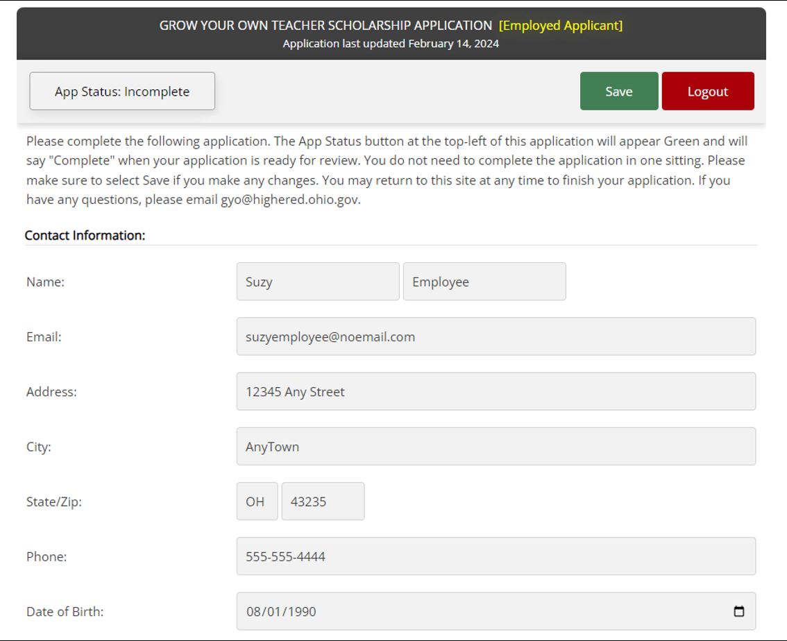 Contact Infrormation